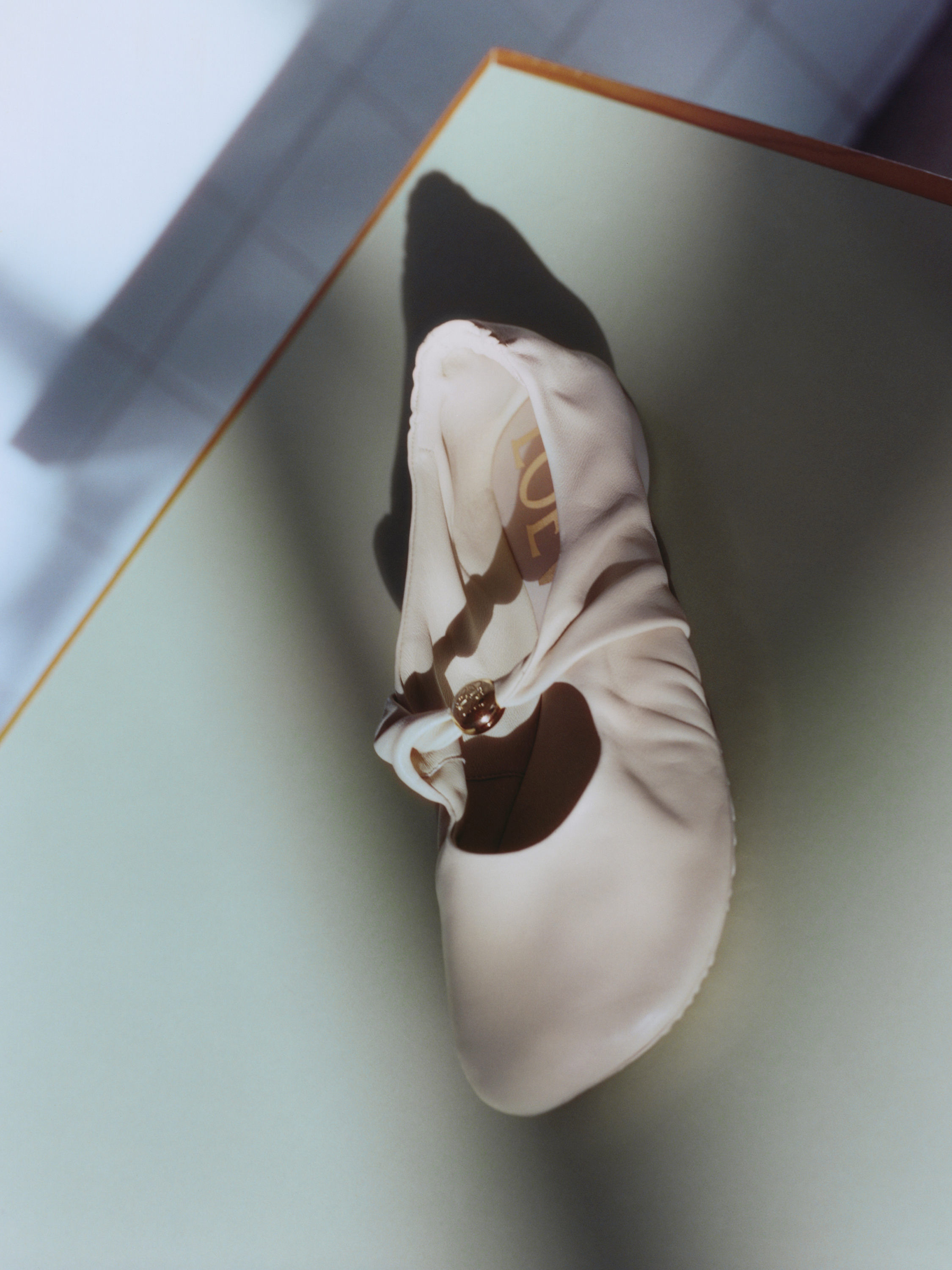 リ*エ様 LOEWE puffy ロエベ　リボン バレエ フラット　size38 リ*エ様 LOEWE puffy ロエベ リボン バレエ フラット size38 リ